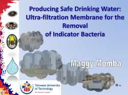 Producing Safe Drinking Water: Ultra