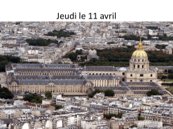 Jeudi le 11 avril