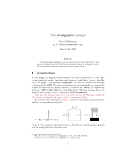 The bondgraphs package