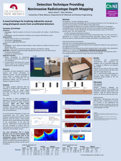 Detection Technique Providing Noninvasive Radioisotope Depth