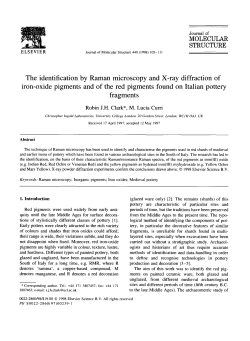 MOLECULAR STRUCTURE The identification by Raman