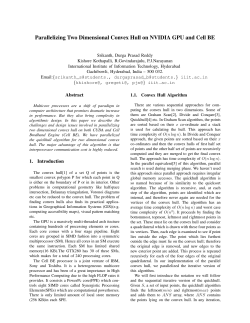 Parallelizing Two Dimensional Convex Hull on NVIDIA GPU