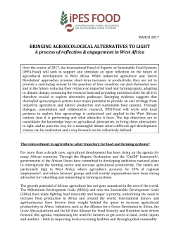Bringing Agroecological Alternatives to Light