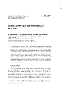 AUTHENTIC INTERACTIVE REENACTMENT OF