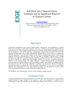 The Real Time Free Swell Behavior of Weak Rock by Using SSC