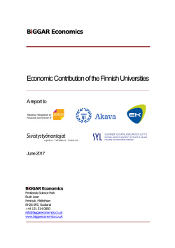 Economic Contribution of the Finnish Universities