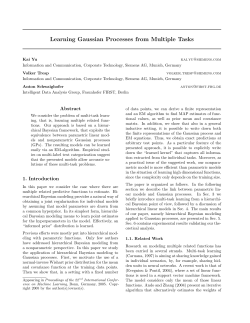 Learning Gaussian Processes from Multiple Tasks