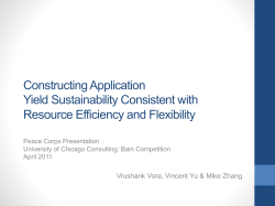 Creating Application Yield Sustainment Consistent with Resource