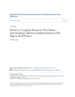 Partial vs. Complete Removal: The Debate Surrounding California`s