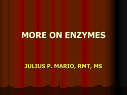 effects on enzymes - 123SeminarsOnly.com