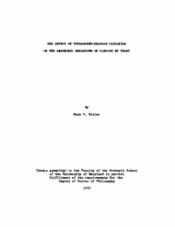 THE EFFECT OF TETRAMETHYLTHIUftAM