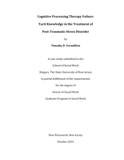 Cognitive Processing Therapy Failure