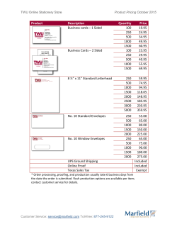 Product Description Quantity Price Business cards