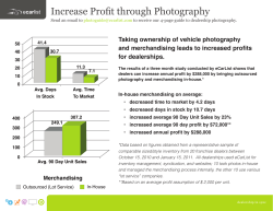 Increase Profit through Photography