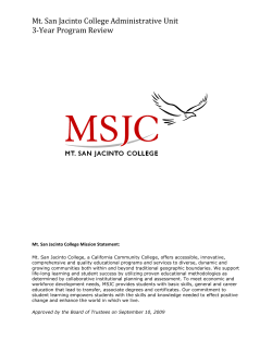 Administrative Unit Three Year Cycle Program Review Template