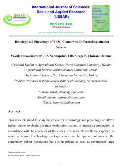 Histology and Physiology of BPM1 Clones with Different Exploitation