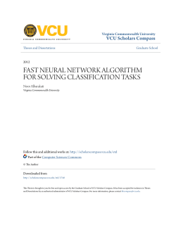 fast neural network algorithm for solving classification tasks