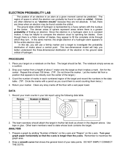 ELECTRON PROBABILITY LAB