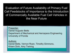 Fuel Cells - Introduction Motivations and Current Challenges
