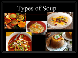 Types of Soup