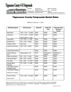 Tippecanoe County Fairgrounds Rental Rates