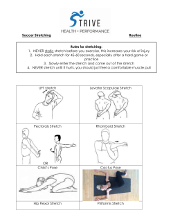 Soccer Stretching Routines