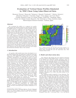 Evaluation of Vertical Ozone Profiles Simulated by WRF/Chem