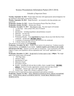 science research project plan