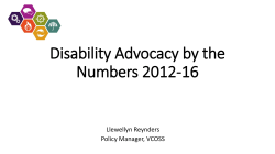 Disability Advocacy by the Numbers 2012-16