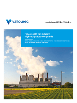 Pipe steels for modern high-output power plants