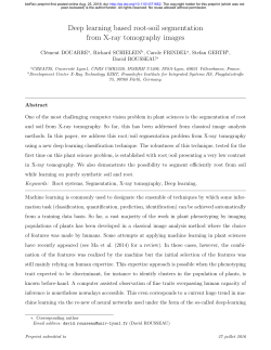 Deep learning based root-soil segmentation from X-ray