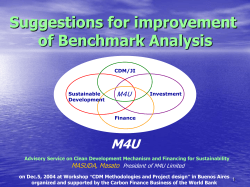 Improvement of Benchmark Analysis