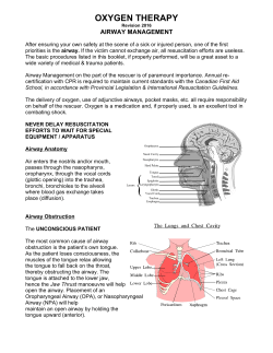 oxygen therapy - Canadian College of EMS