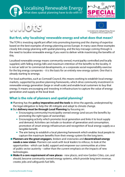 lots - Special - Spatial Planning and Energy for Communities in All