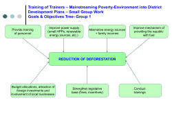 (Poster 1) Tree of Goals and Objectives (Group 1)