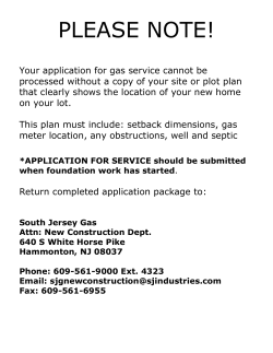 please note! - South Jersey Gas