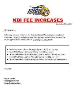 kbi fee increases