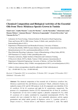 Chemical Composition and Biological Activities of the Essential Oils