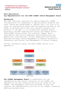 Role description: Patient Representative