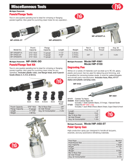 Scribes and Flange Tools