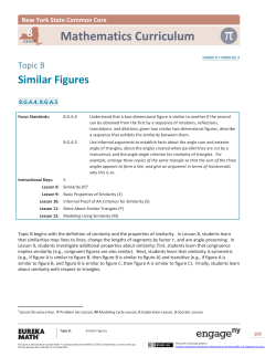 Grade 8 Mathematics Module 3, Topic B, Overview