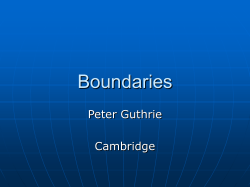 Boundaries - Edge Debate