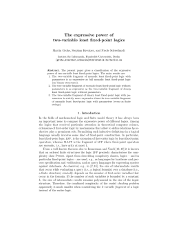 The expressive power of two-variable least fixed