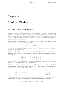 Markov Chains
