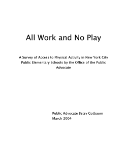All Work and No Play