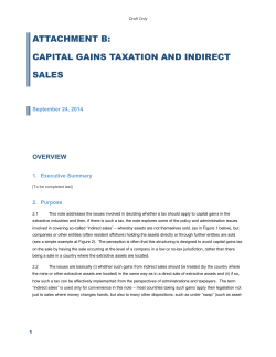attachment b: capital gains taxation and indirect