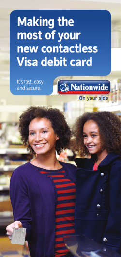 Making the most of your new contactless Visa debit card