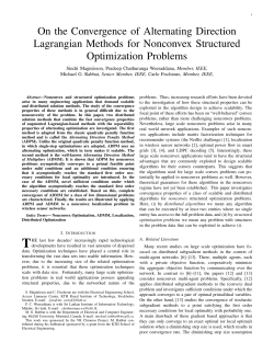 On the Convergence of Alternating Direction Lagrangian Methods