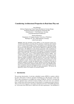 Considering Architectural Properties in Real-time Play-out