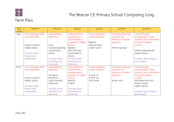 The Beacon CE Primary School Computing Long Term Plan Year